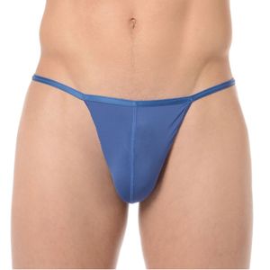 Фото Мужские трусы стринги синие HOM PLUME G-String 359931_4000CG