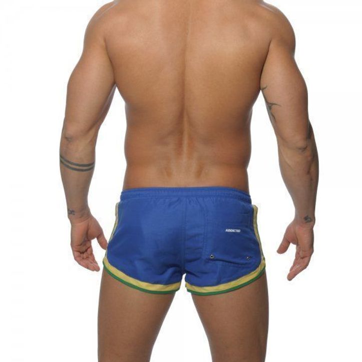 Шорты Addicted голубые "Short Three Tone Boxer" Blue фото 3