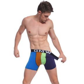 Фото Мужские трусы боксеры синие Good Men Wear Multicolored Boxer
