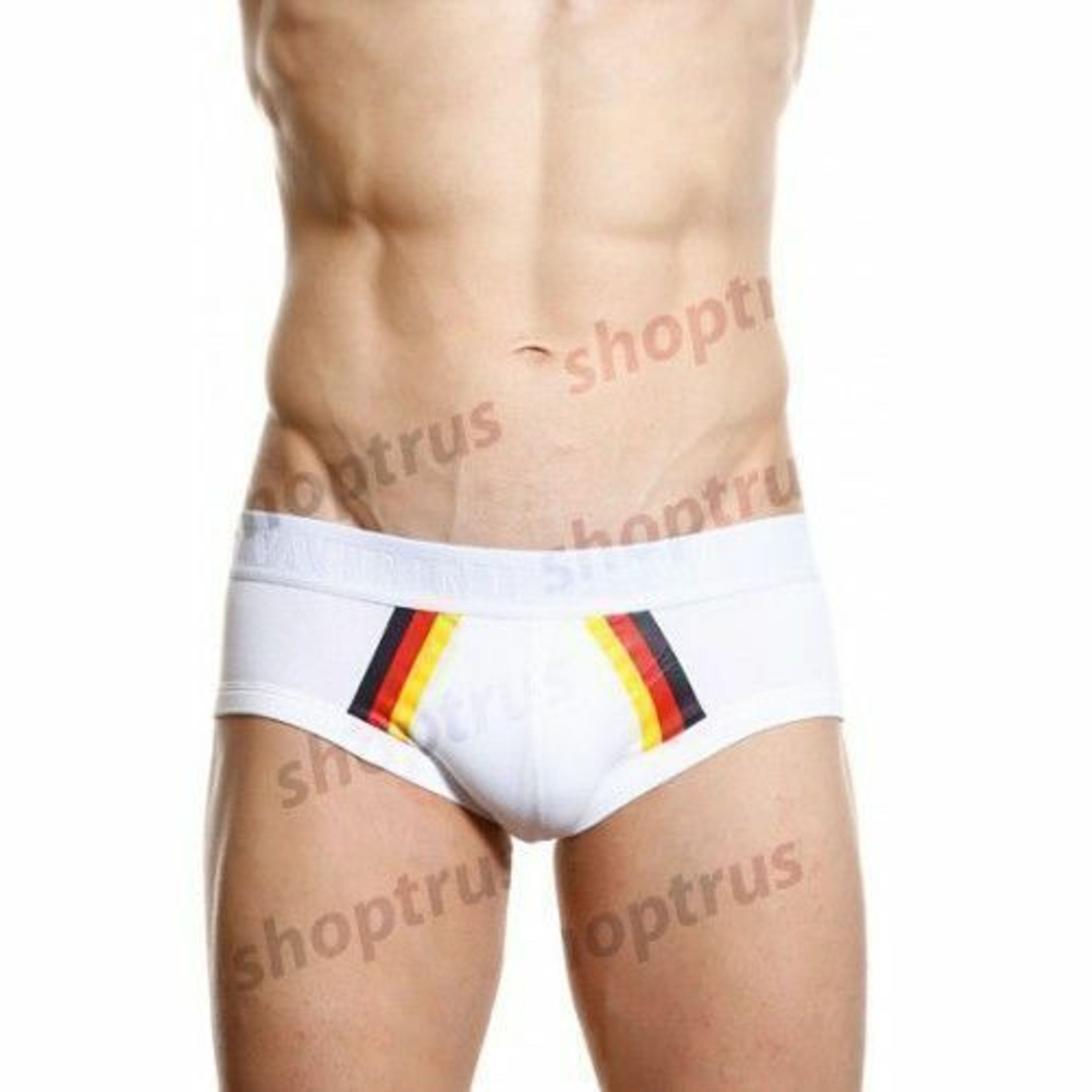 Мужские трусы брифы белые 4+ Private Important Zone  фото 2