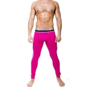 Фото Мужские легинсы розовые Andrew Christian Long John Glow  Pink    AC89