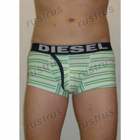 Фото Мужские трусы хипсы зеленые DIESEL