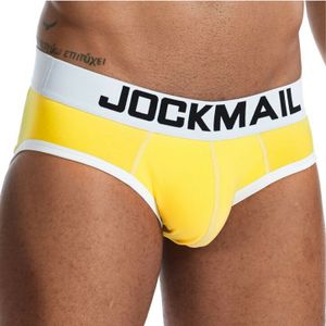 Фото Мужские трусы брифы желтые JOCKMAIL JM2032-13
