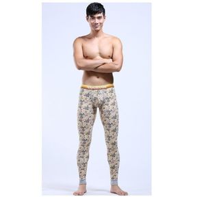 Фото Мужские кальсоны с узором бежевые Cockon MAN pants Begie23714