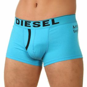 Фото Мужские трусы боксеры бирюзовые с принтом Diesel