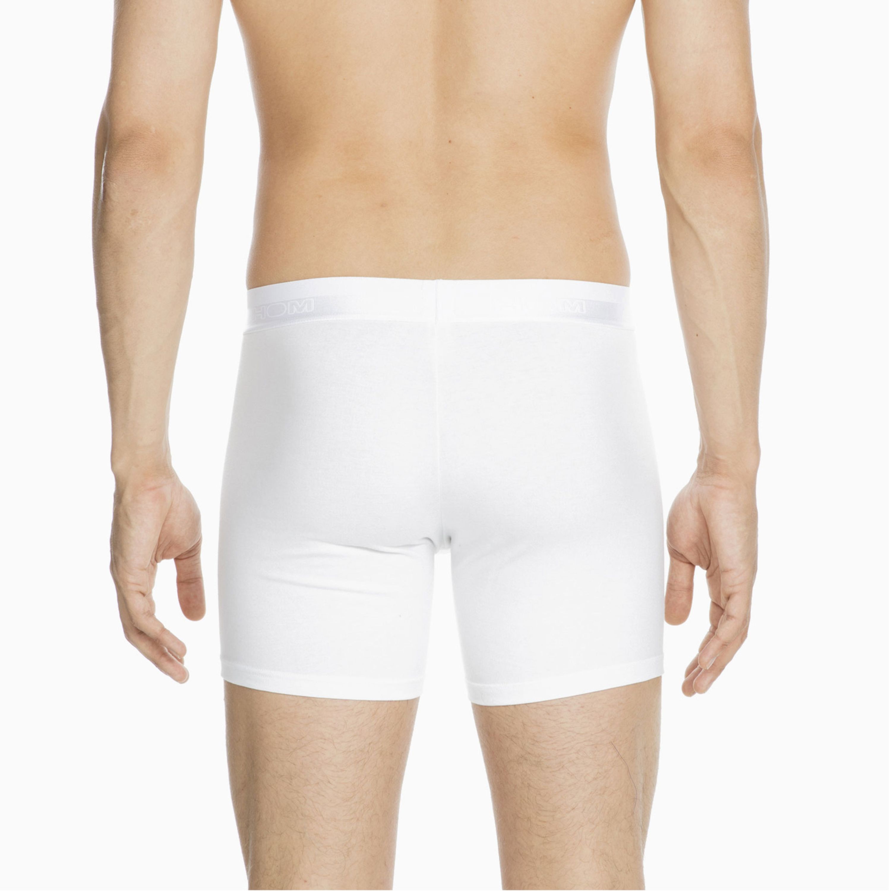 Мужские трусы боксеры удлиненные белые HOM HO1 Long Boxer Briefs HO1 359519_400003 фото 5