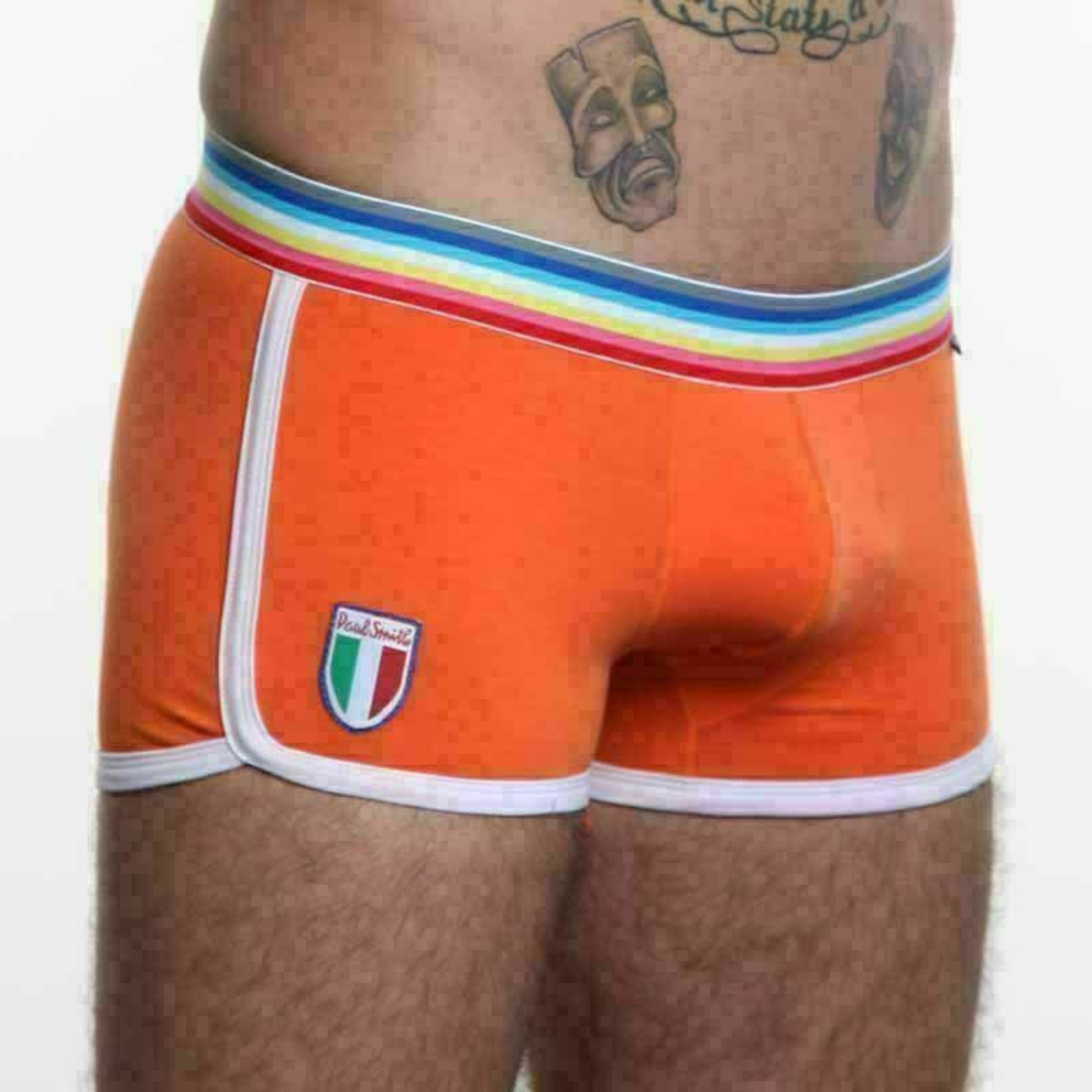 Мужские трусы хипсы оранжевые Paul Smith Trunk Orange фото 2