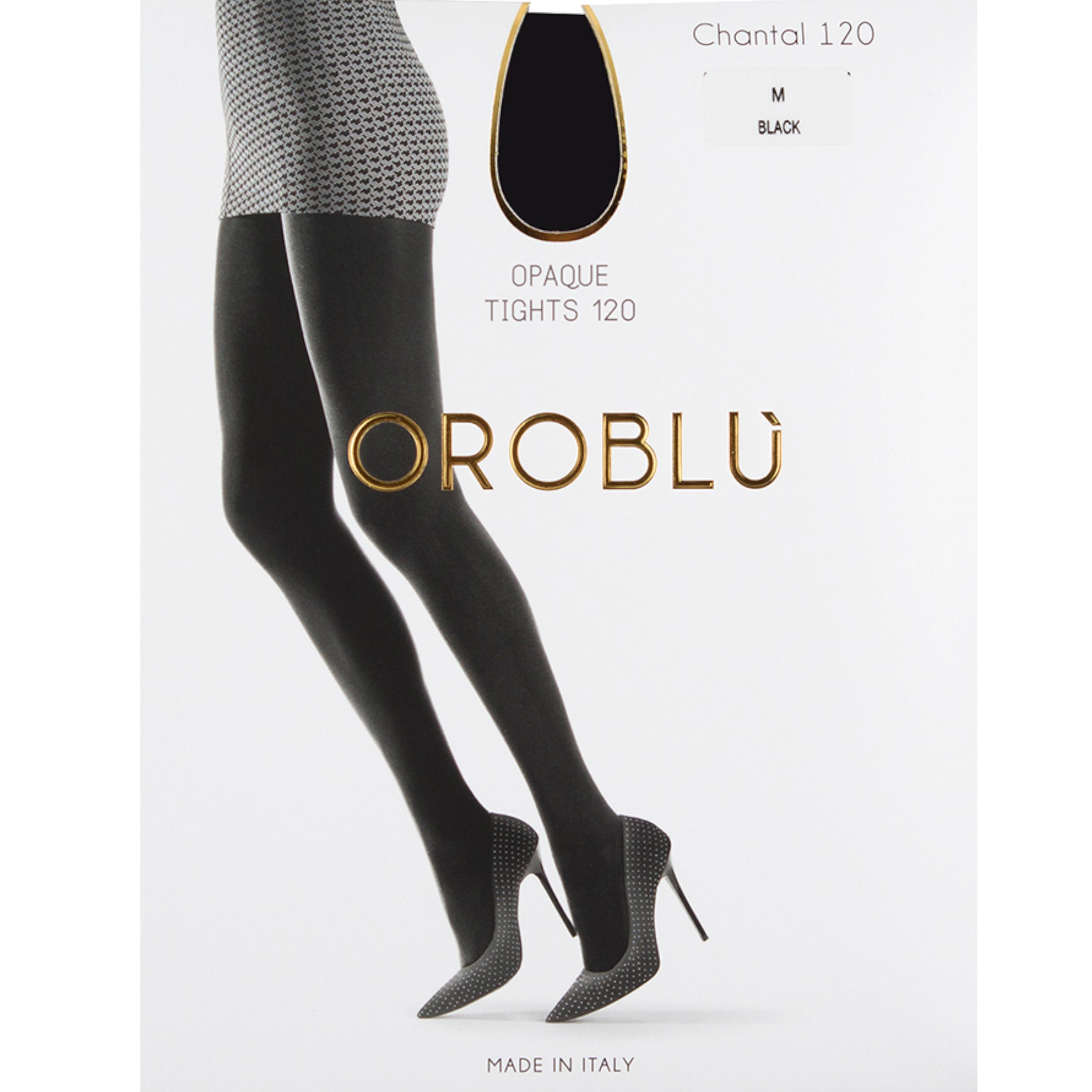 Женские колготки черные OROBLU Chantal, 120 ден Opaque VOBC01147NP фото 2
