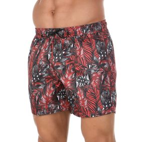 Фото Мужские шорты для плавания темно-серые с принтом DOREANSE 3813 red forest
