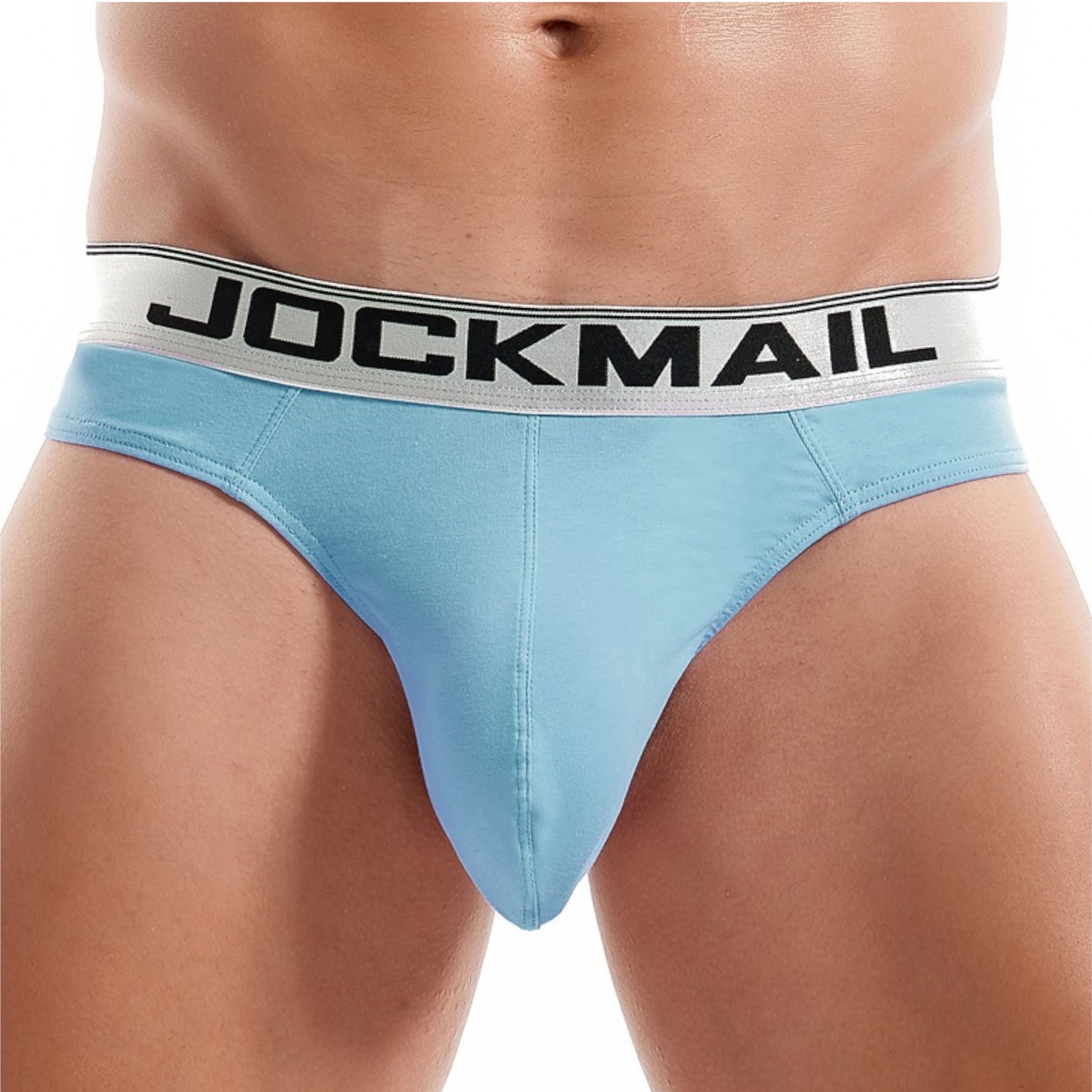 Мужские трусы стринги голубые JOCKMAIL JM1029-17 фото 2