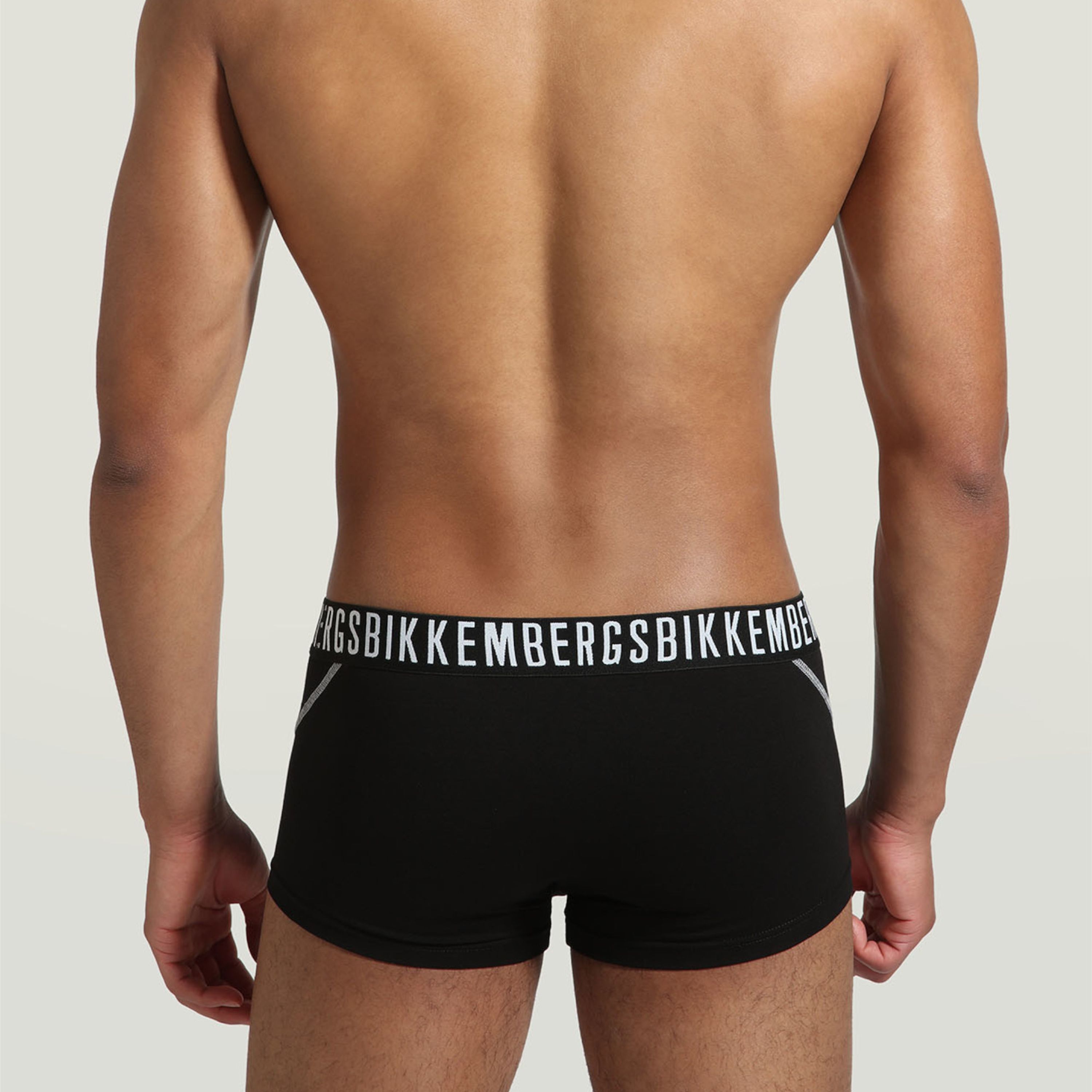 Мужские трусы хипсы черные набор 2 в 1 Bikkembergs FASHION PUPINO BKK1UTR06BI фото 3
