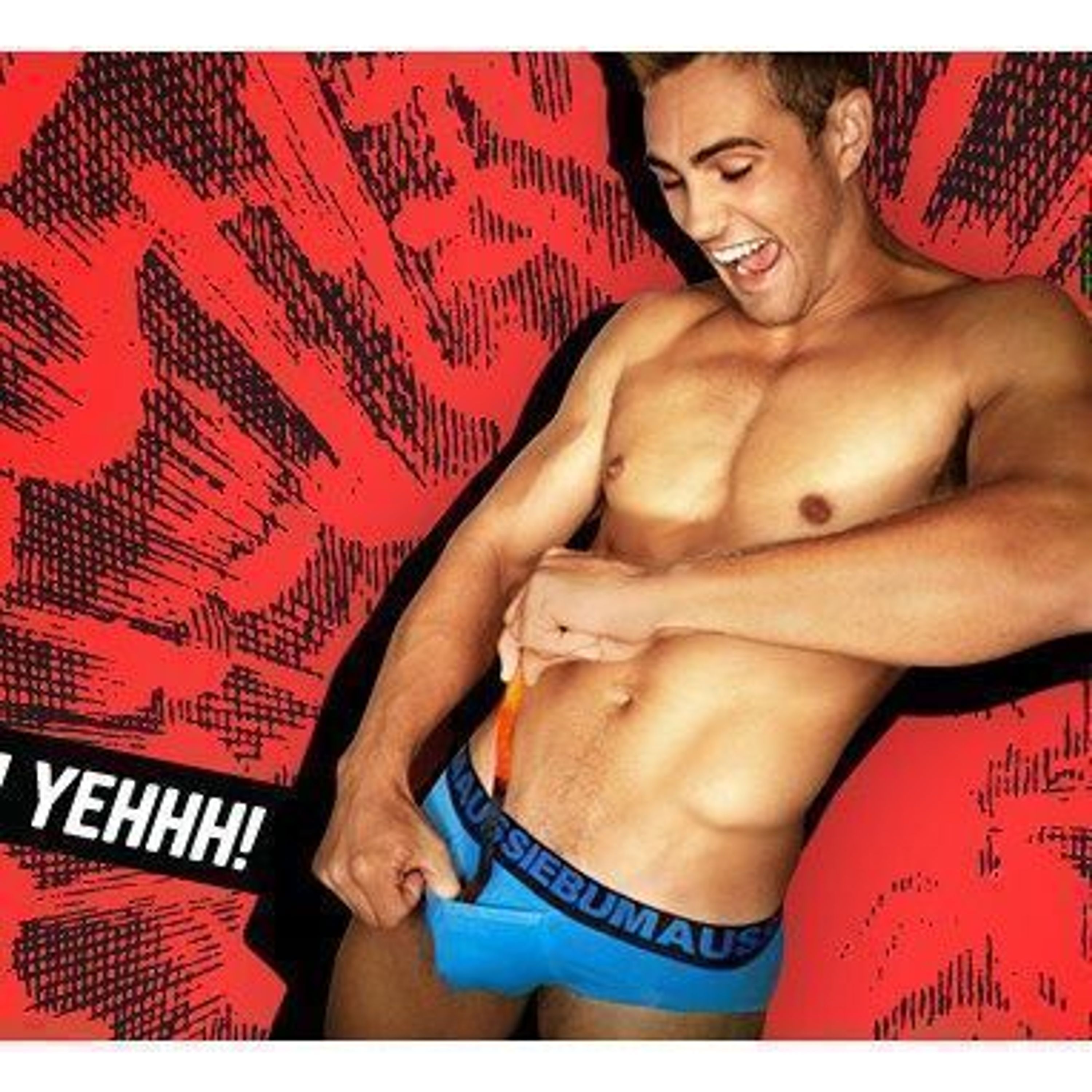 Мужские трусы брифы с карманом Aussiebum Pocket Jockit Blue Brief AB00228 фото 1