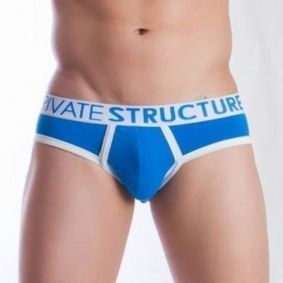 Фото  Мужские трусы слипы голубые Private Structure NOS Spectrum Blue Brief