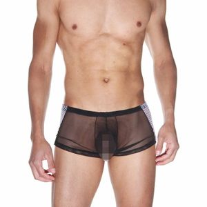 Фото Мужские трусы хипсы черные прозрачные LaBlinque LB15502