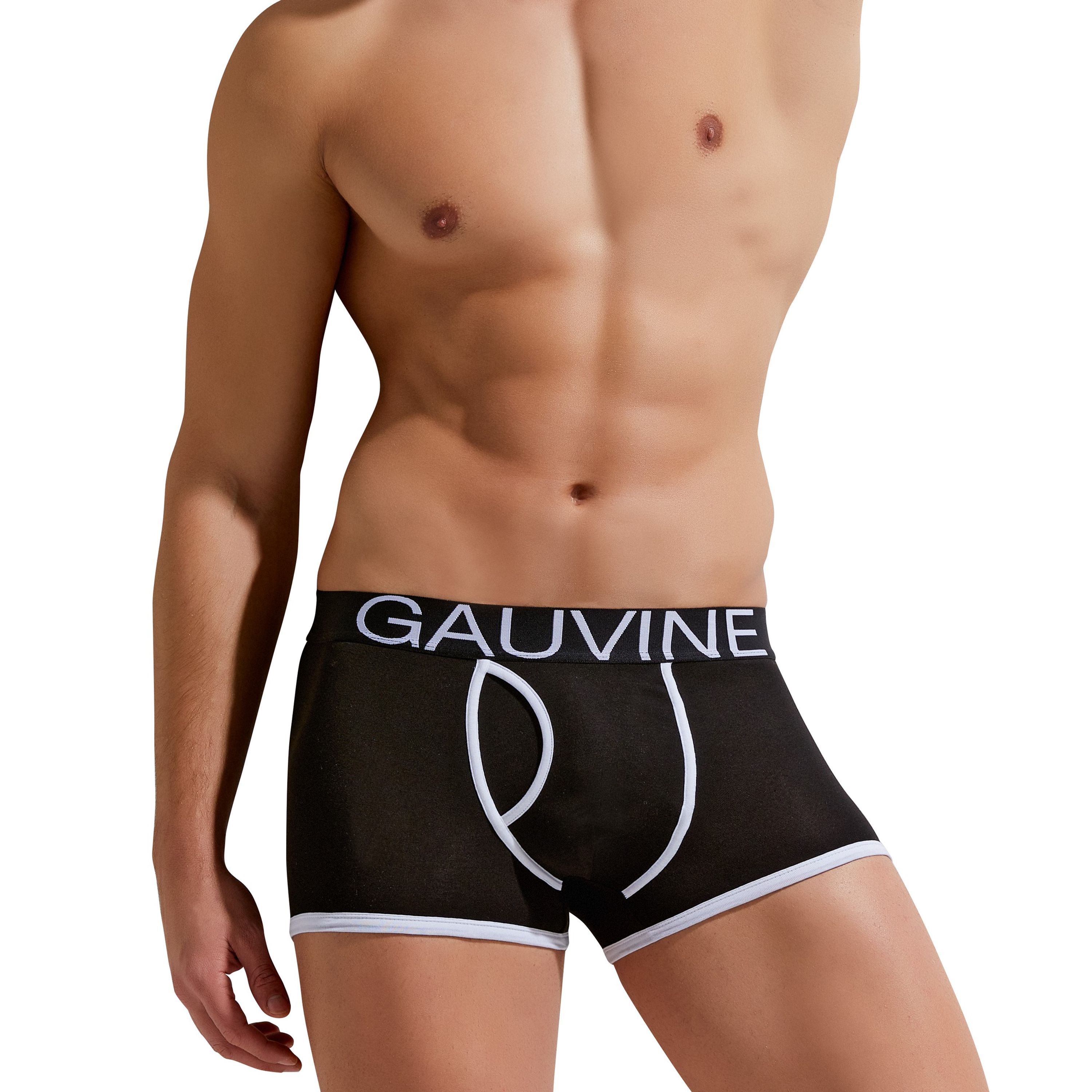 Мужские трусы боксеры черные GAUVINE 3001 фото 3
