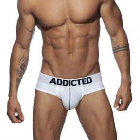 Фото Мужские трусы брифы белые Addicted AD2080-1