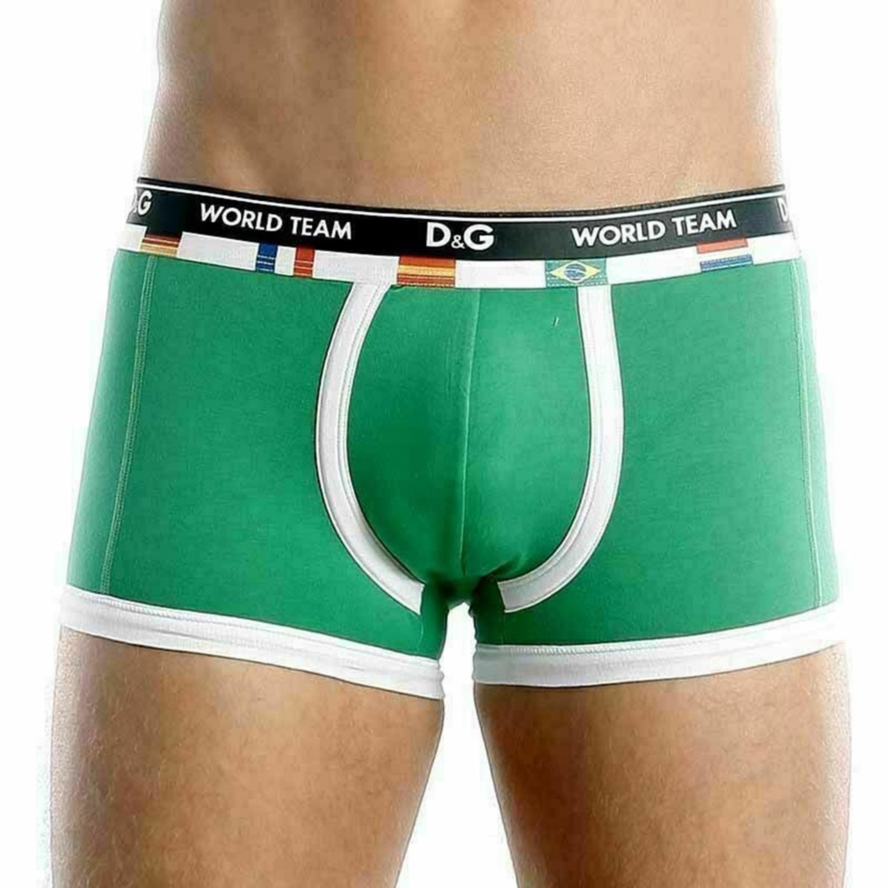 Мужские трусы боксеры зеленые D&G World Team Green фото 2