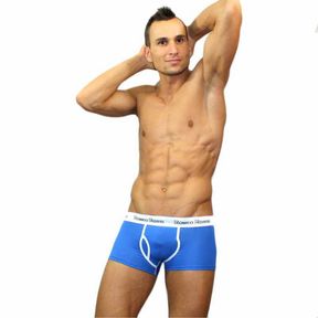 Фото Мужские трусы боксеры голубые Romeo Rossi Boxer Brief RR365-6