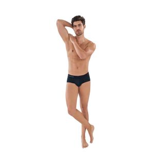Фото Мужские трусы брифы черные Clever Moda CARIBBEAN PIPING BRIEF 088411