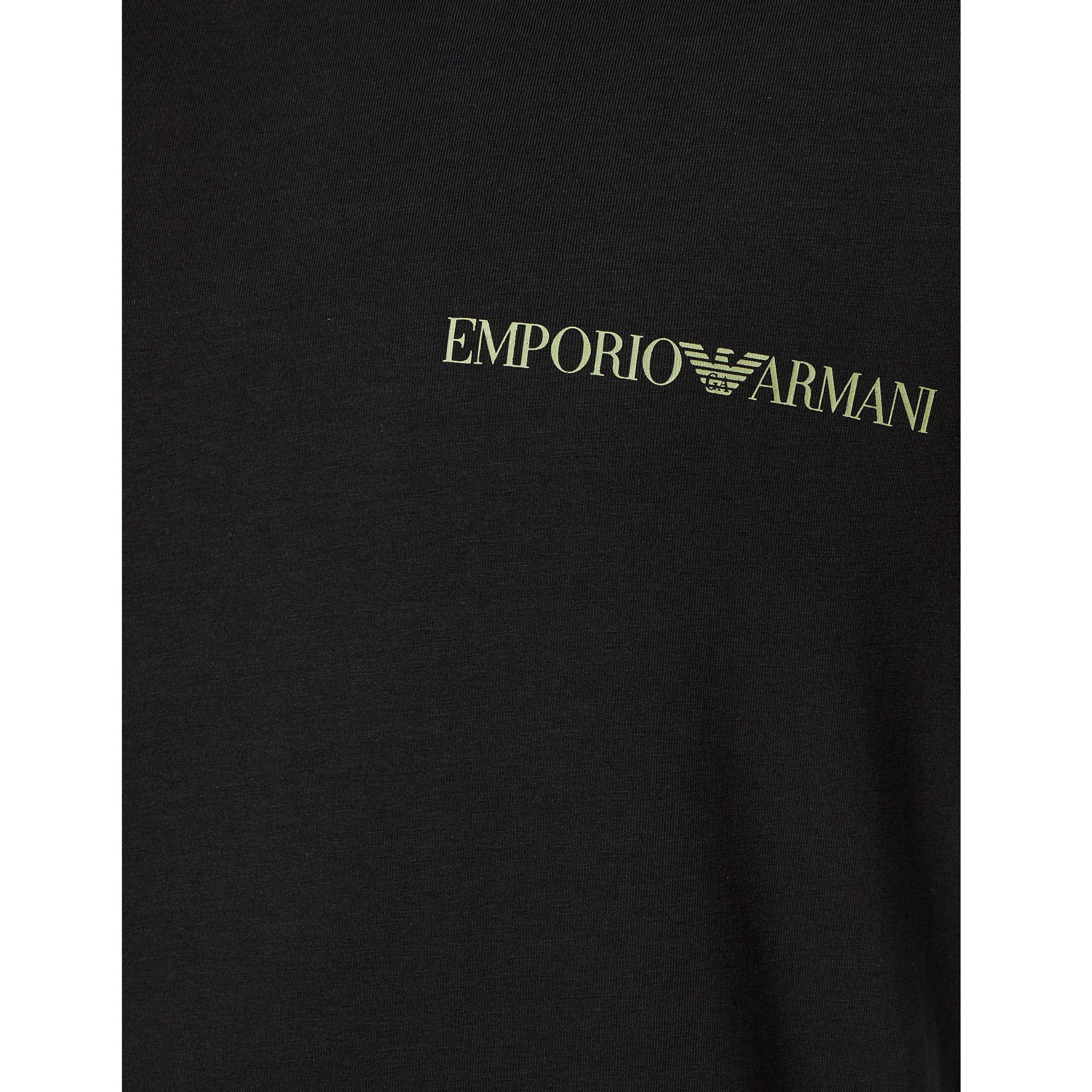 Набор мужских футболок 2в1 черные Emporio Armani 111849_4F717 23820 фото 6