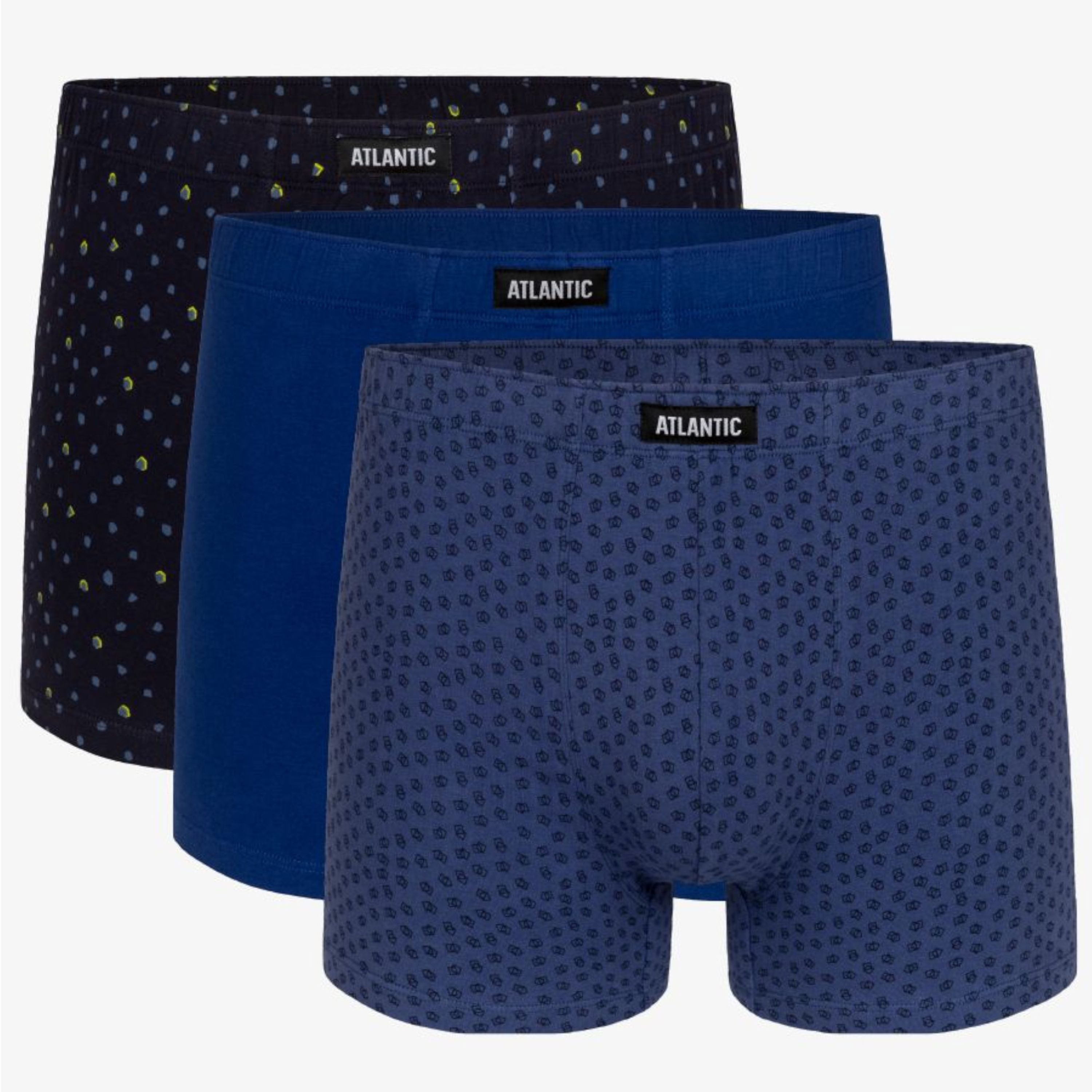 Мужские трусы боксеры набор 3в1 ATLANTIC 3MH-025/08 фото 1