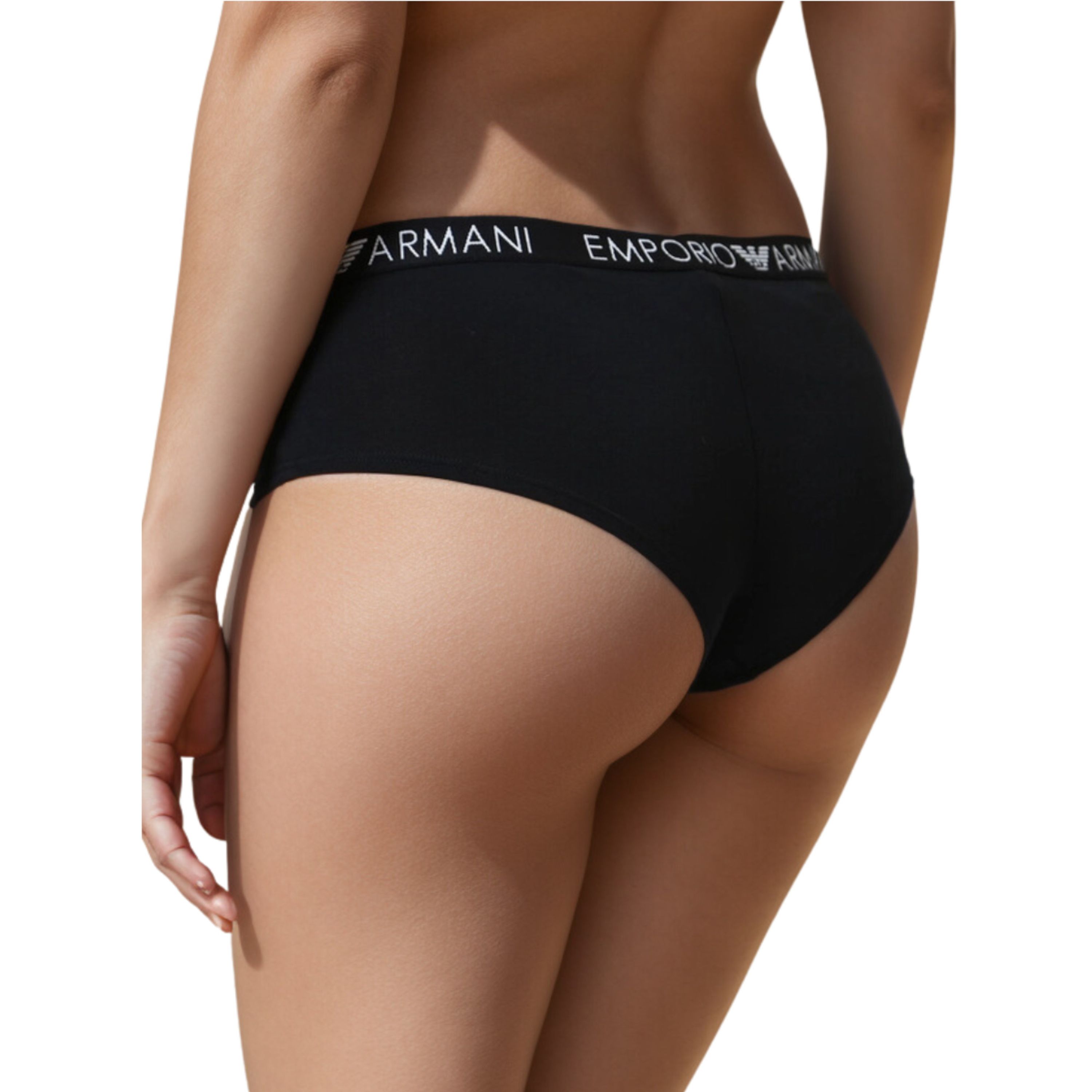 Женские трусы бразилиана набор из 2 штук (белый, черный) Emporio Armani 164351_CC318 00911 фото 5