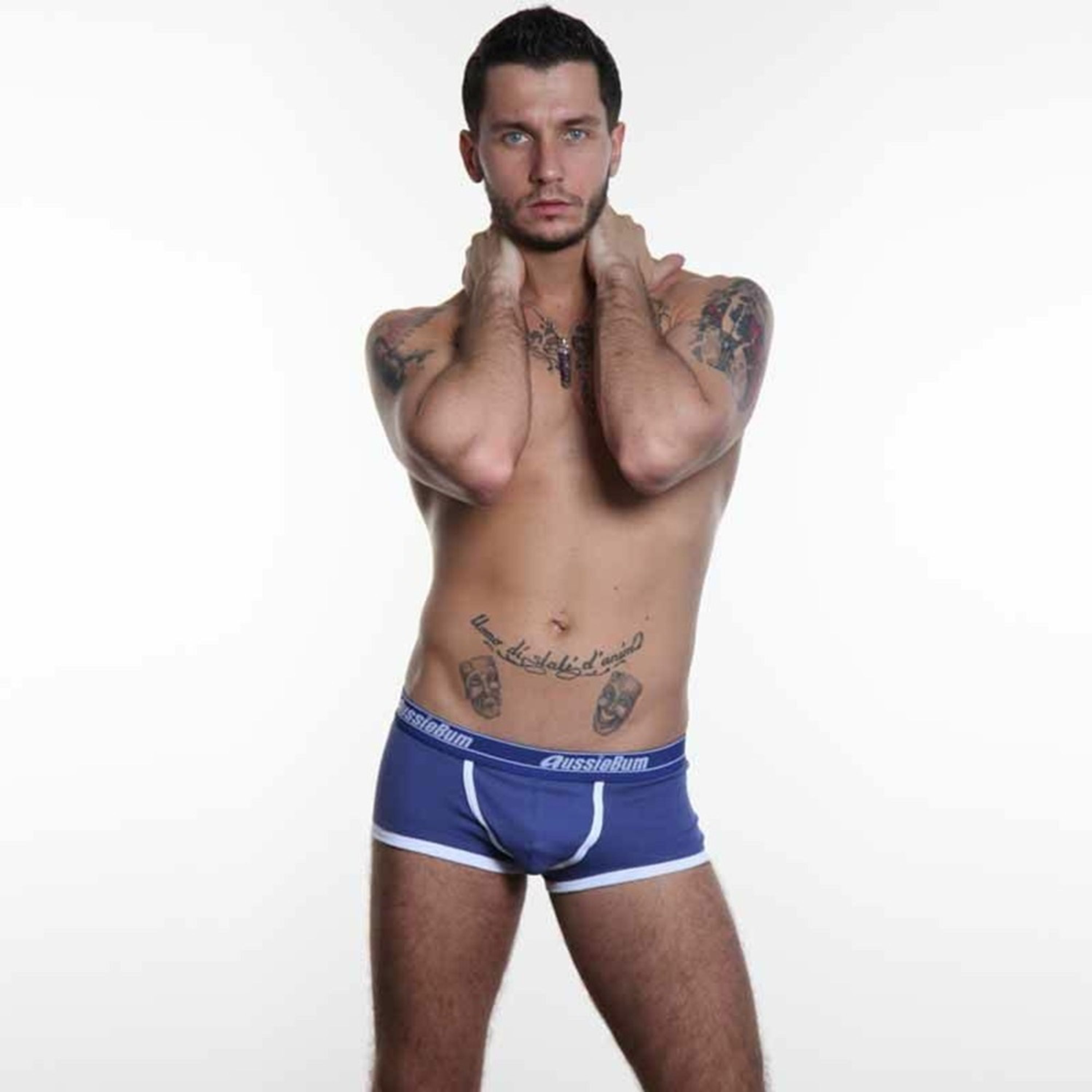 Мужские трусы хипсы темно-синие Aussiebum Patriot Hip Blue AB00091 фото 1