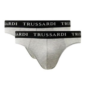 Фото Набор мужских трусов брифов 2в1 серый меланж TRUSSARDI TRU2USP02