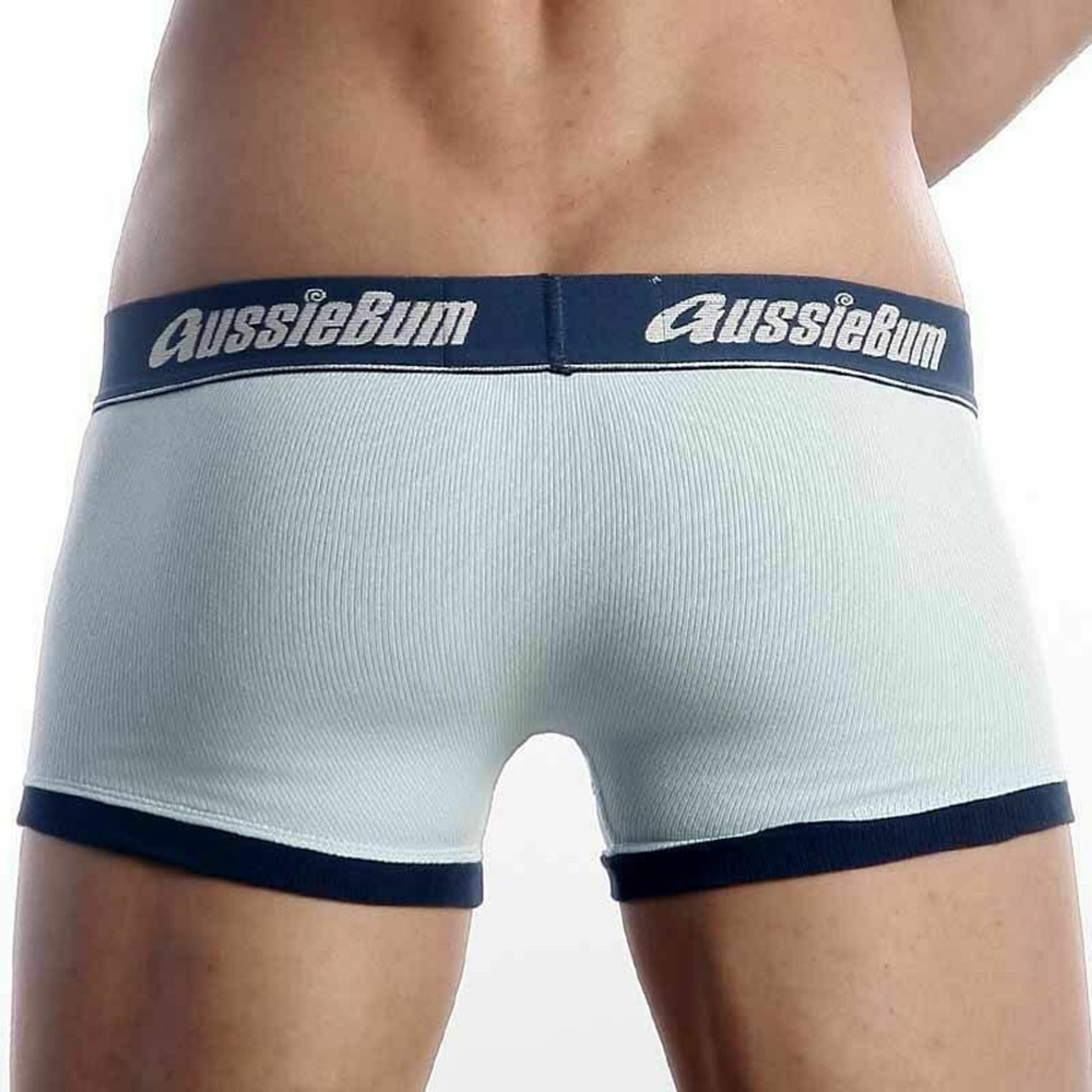 Мужские трусы боксеры голубые Aussiebum Flex Ice AB00070 фото 4