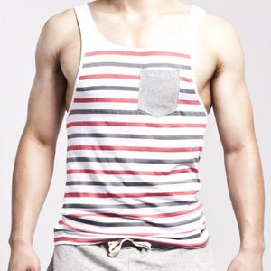 Фото Мужская майка Seobean Strip Red