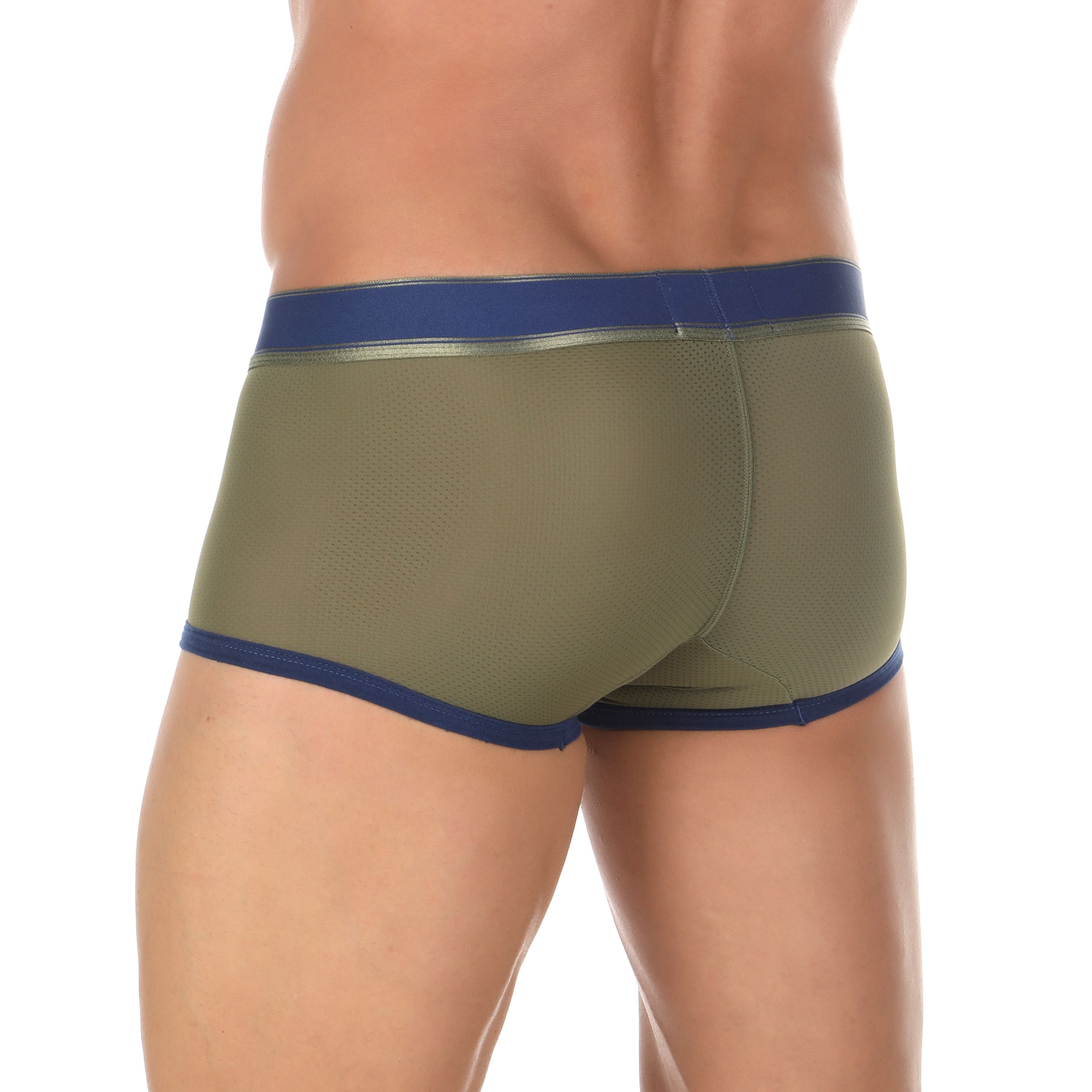 Мужские трусы хипсы в сеточку цвета хаки AussieBum фото 2