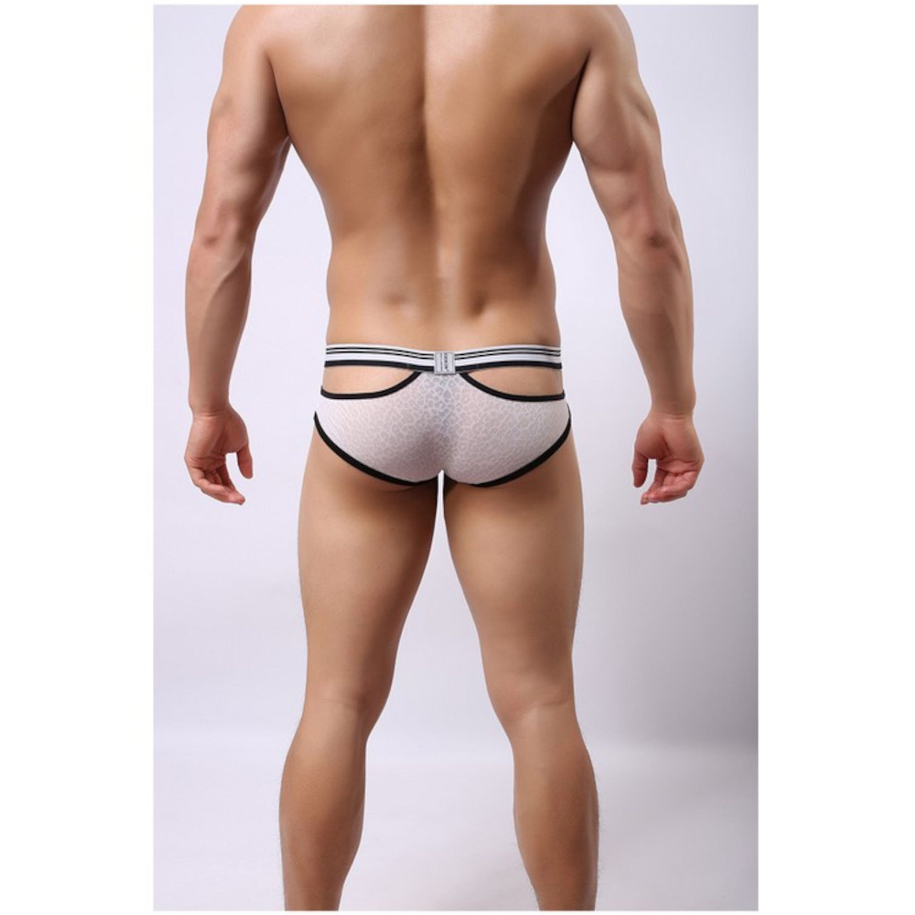 Мужские трусы брифы белые Cockon X Lace Brief White 6101 фото 2