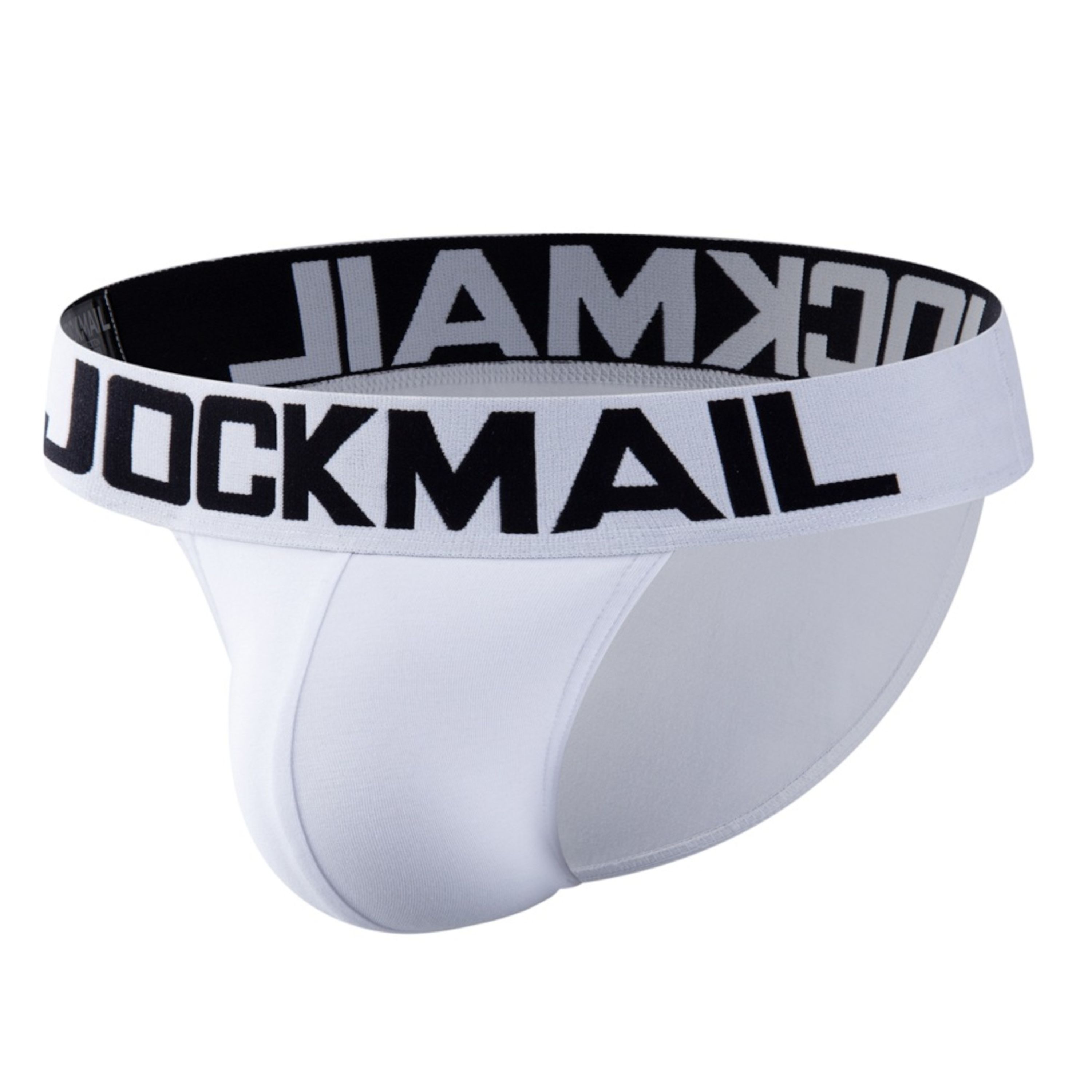 Мужские трусы танга белые JOCKMAIL JM3022-1 фото 5