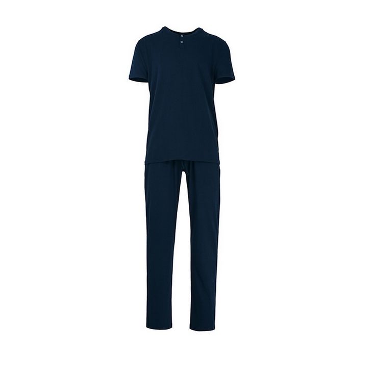 Мужской домашний комплект (футболка и штаны) темно-синий BALDESSARINI 95015/4006 630 