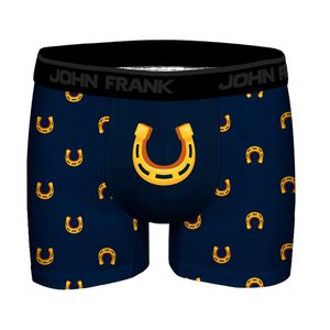Фото Мужские трусы боксеры темно-синие с принтом JOHN FRANK JFBDFR391-LUCKY HORSE