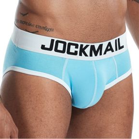 Фото Мужские трусы брифы голубые JOCKMAIL JM2032-17