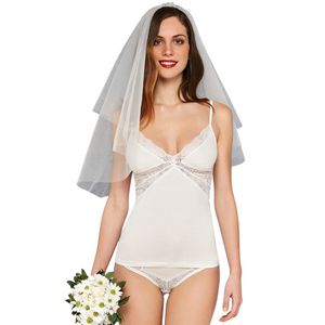 Фото Комплект: топ, слипы бежевый Doreanse Marriage 9410