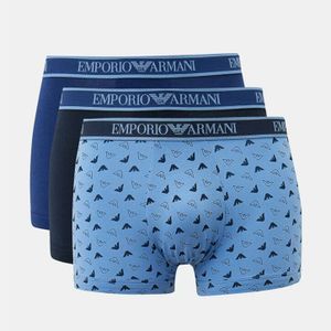 Фото Набор мужских трусов хипсов 3в1 (синий, темно-синий, голубой) Emporio Armani 112130_4F717 75336