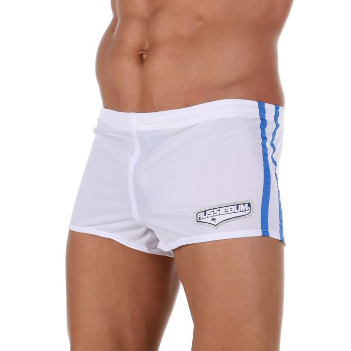  Мужские шорты спортивные белые Aussiebum Shorts White 