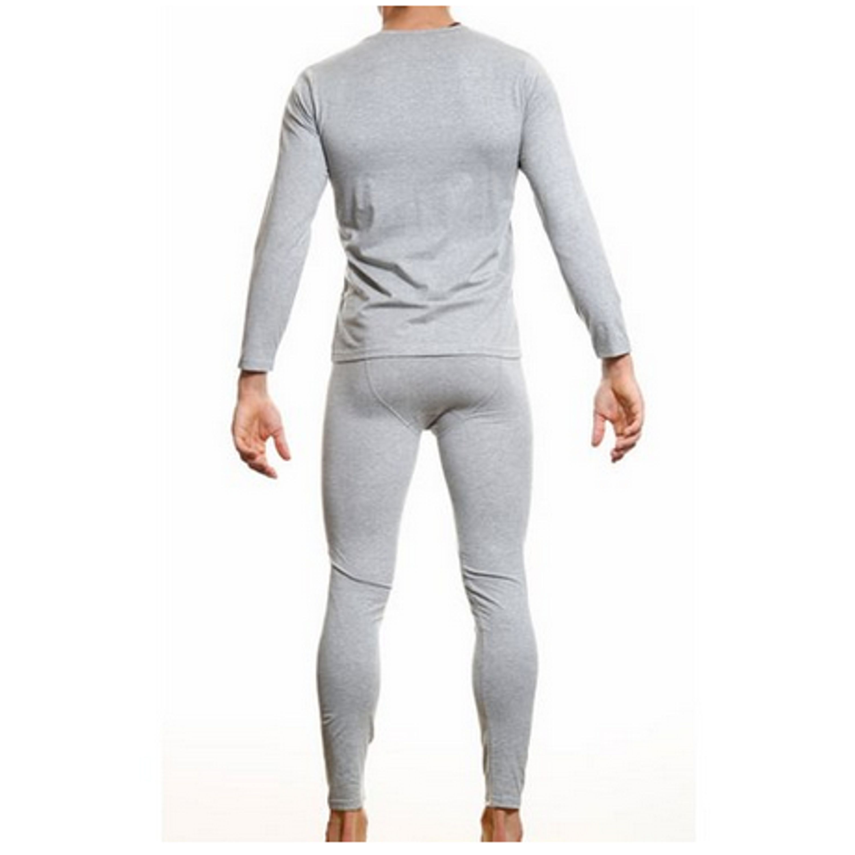 Мужское термобелье неутепленное с серебристой резинкой Calvin Klein Thermal Steel Underwear Grey фото 2