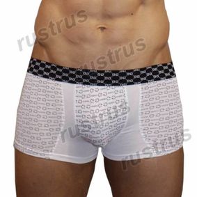 Фото Мужские трусы боксеры белые Gucci Hip Boxer