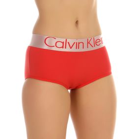 Фото Женские трусы-шорты красные Calvin Klein Women Steel Red