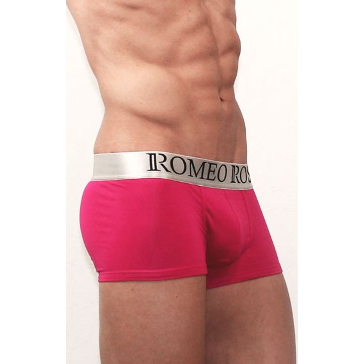 Мужские трусы боксеры малиновые Romeo Rossi Steel Dark Pink Boxer RR00009 фото 2