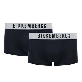 Фото Мужские трусы хипсы синие набор 2 в 1 Bikkembergs ELEGANCE BKK1UTR10BI/2