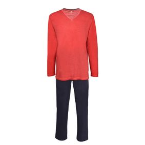 Фото Мужская пижама со штанами красная с серыми штанами Tom Tailor 71009/5609 420