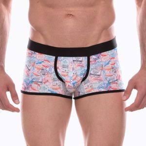 Фото Мужские трусы боксеры с разноцветным принтом Don Moris DM072205