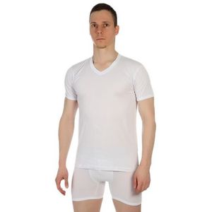 Фото Футболка мужская с V- вырезом белые QianBA white 