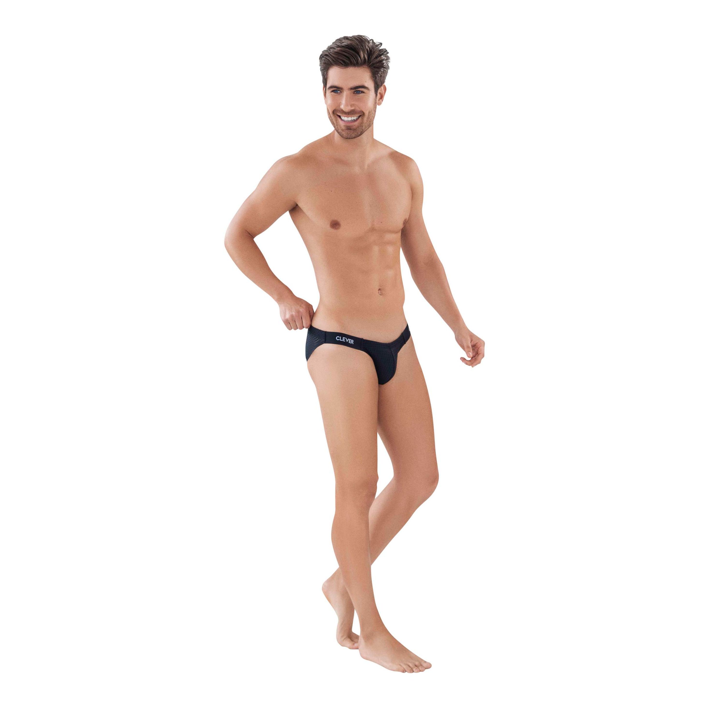 Мужские трусы слипы черные Clever Moda SECRETS BRIEF 087511 фото 2