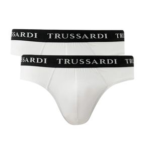 Фото Набор мужских трусов брифов 2в1 белые TRUSSARDI TRU2USP02