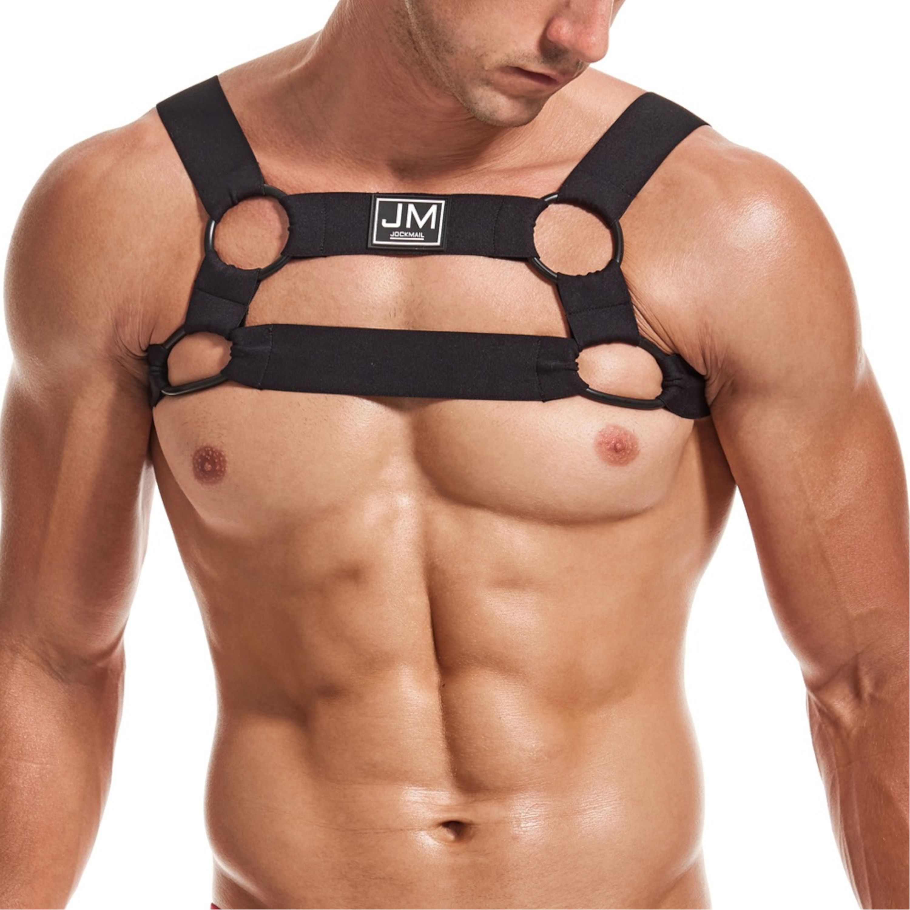Мужская портупея черная JOCKMAIL JM904-2 фото 4